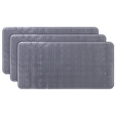 Kuber Industries Bath Mat | PVC Bathroom Mat | Shower Bath Mat | Floor Tub Mat | Bathroom Mud Mat | Anti-Skid Shower Bathroom Mat | L-YSD-A |Pack of 3| Gray